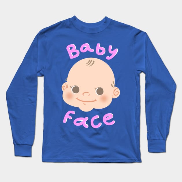 baby face Long Sleeve T-Shirt by rowdiculous